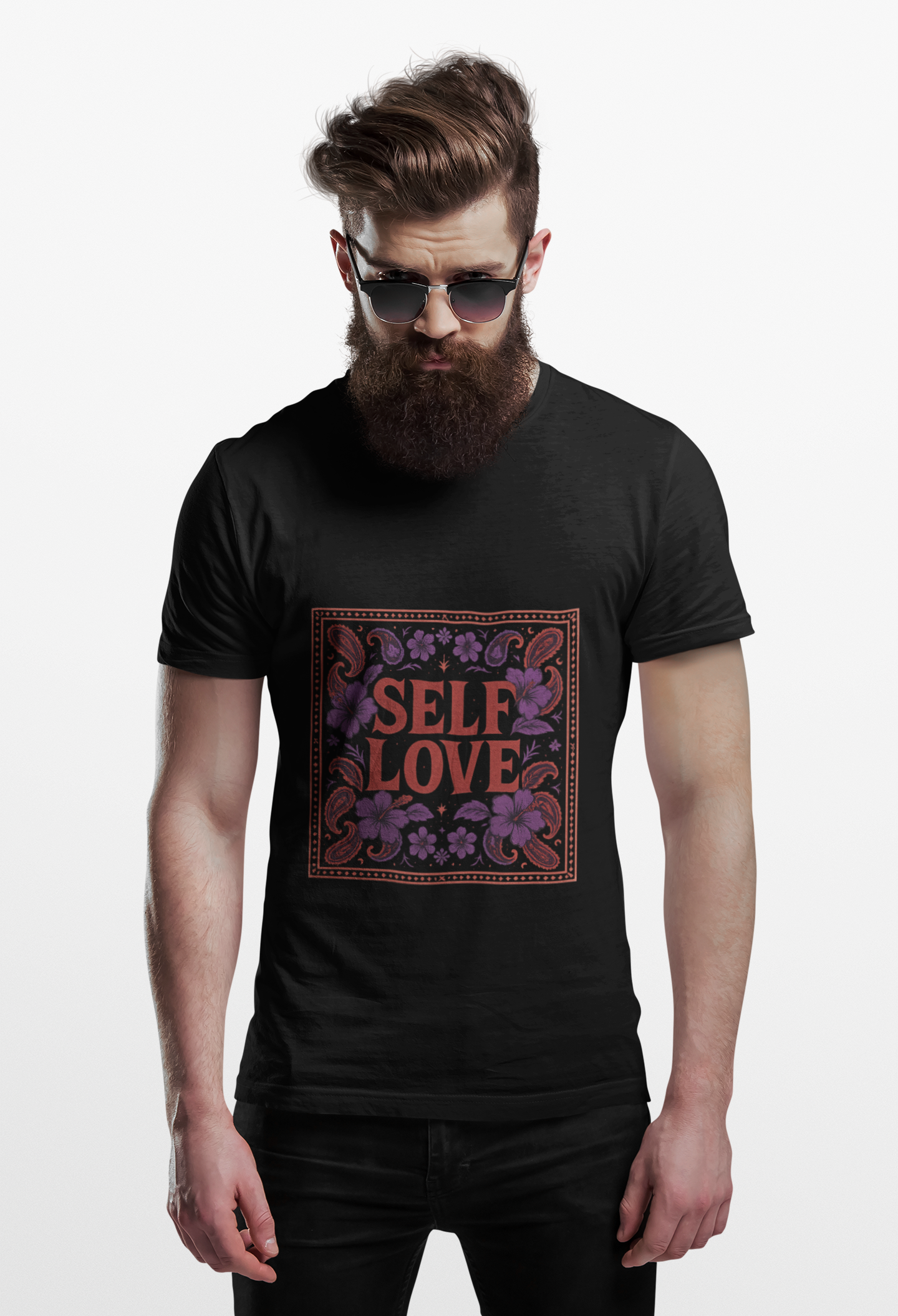 SELF LOVE Bandana Floral Tee